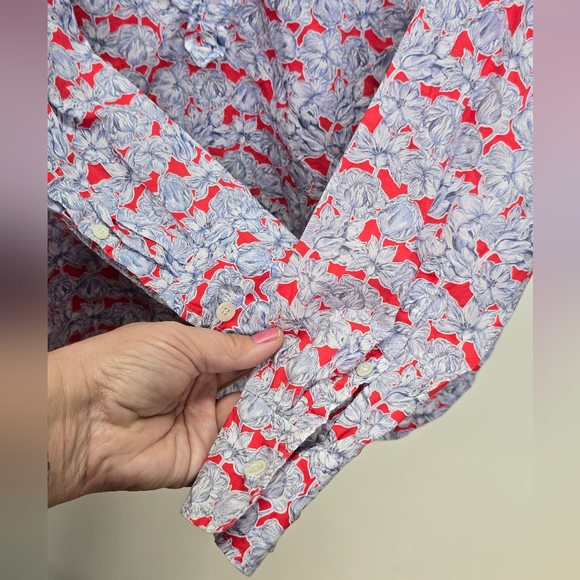J. Crew Liberty Art Matilda Tulip Popover Shirt Size 10 Floral Cottagecore Artsy - Picture 6 of 8
